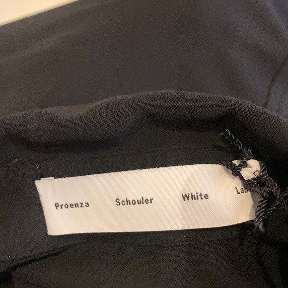 FINAL $ NWT Proenza Schouler White Label keyhole neck jersey blouse sz 10 black - Picture 3 of 4